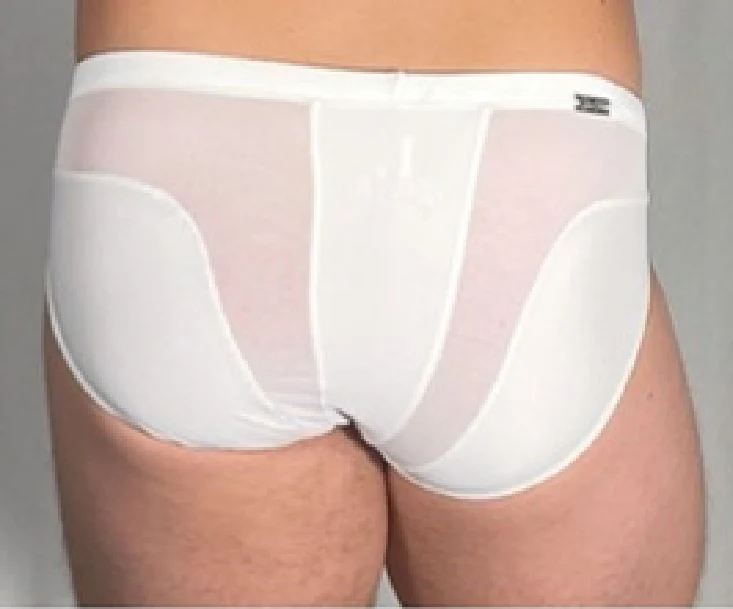 Sculpt Back Swim Brief in Porcelain