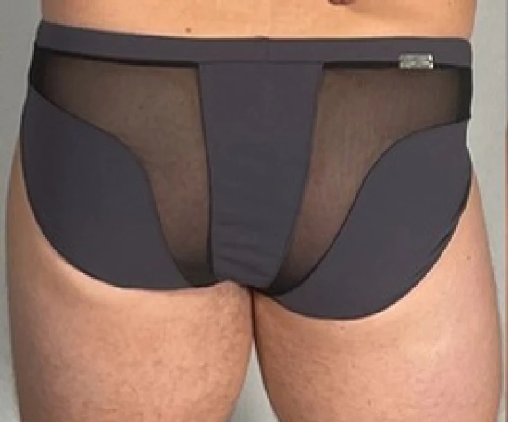 Sculpt Back Swim Brief in Smoke